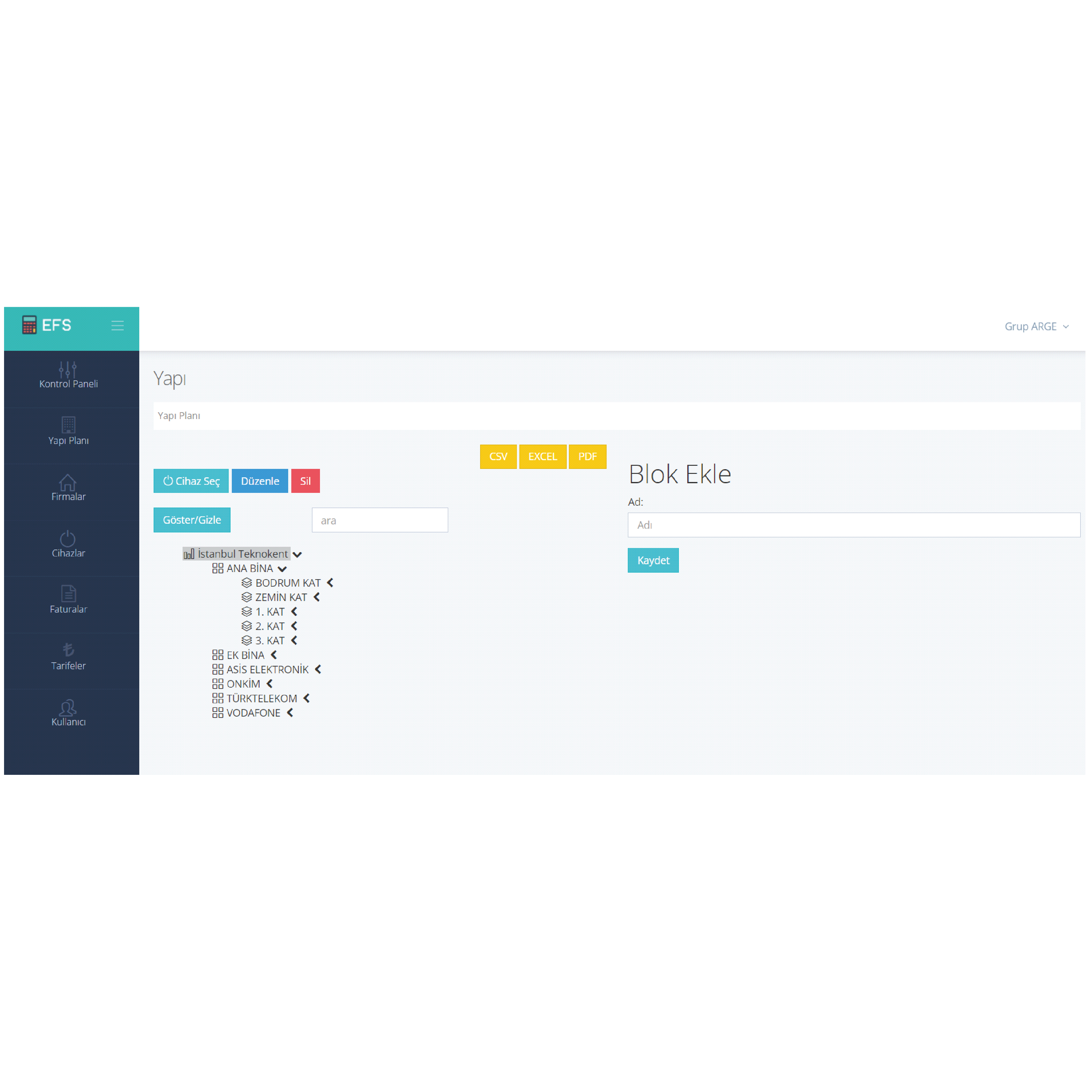EFS – Enerji Faturalandırma Sistemi